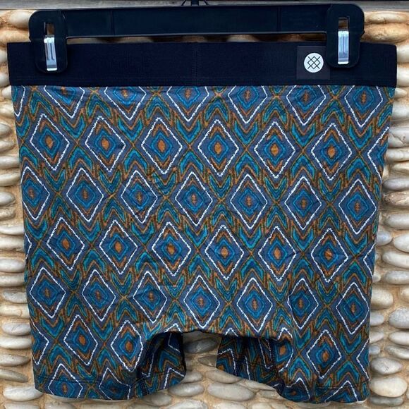 NWOT New Stance Butter Blend Boxer Brief Shorts Green/Orange Takawitz Small - Picture 4 of 7